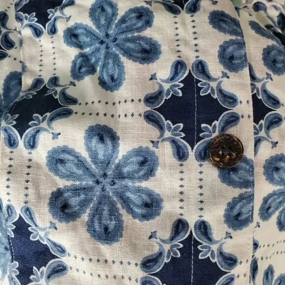 Aquabendita X Target Women's Coral Tile Print Button-Front Tank Top Sizes 1X - Picture 5 of 7